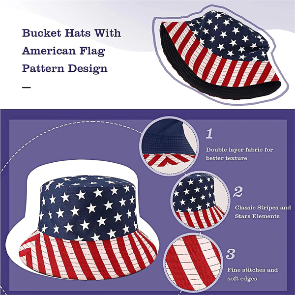 Usa Flag Fisherman Hat