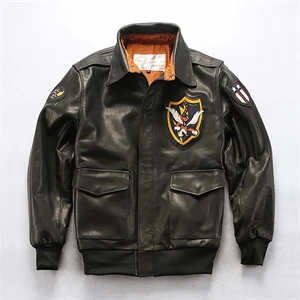 Air Force Flight Bomber Genuine Horse Hide Leather Jacket