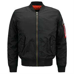 Water Resistant 2 Layers Flight Jacket with Custom Logo