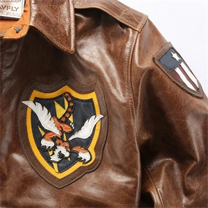 Air Force Flight Bomber Genuine Horse Hide Leather Jacket