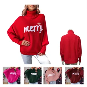 Custom Women's Turtleneck Merry Christmas Sweate