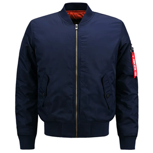 Water Resistant 2 Layers Flight Jacket with Custom Logo