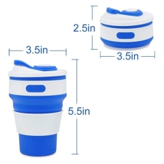 12 oz Silicone Collapsible Coffee Cup