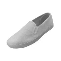 Men's Slip-On Canvas Shoes - White Size 7-13