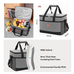 32L Large Capacity Insulated Cooler Bag