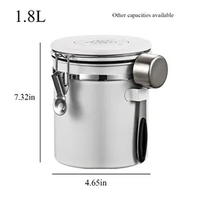 Coffee Bean Canister Kitchen Food Airtight storage container