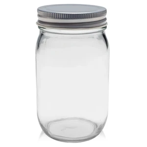 USA PRINTED 8 oz Canning Mason Jars with Lid