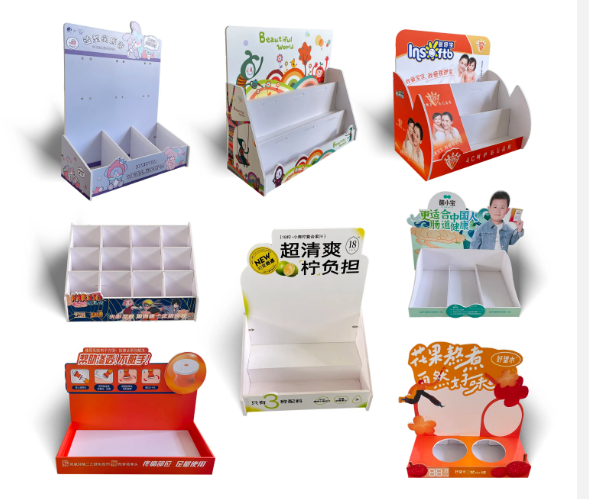 PVC Foam Cardboard Counter Table Top Display Stand