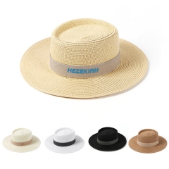 Bamboo Fiber Wide Brim Panama Straw Hat