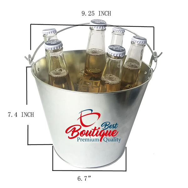 5L Galvanized Ice Bucket