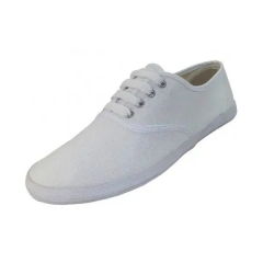 Women's White Canvas Shoe