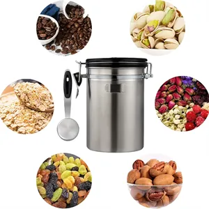 Coffee Bean Canister Kitchen Food Airtight storage container