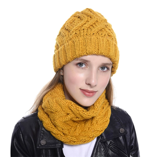 Knit Beanie & Scarf Set