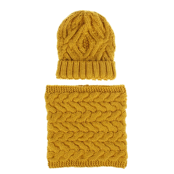 Knit Beanie & Scarf Set