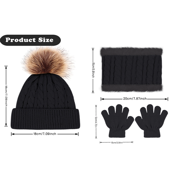 Kids 3 Pieces Winter Set