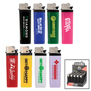 Solid Electronic Lighter w/Bottle Opener