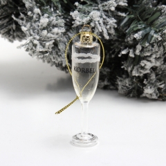 Christmas glass ornament