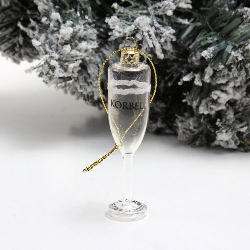 Christmas glass ornament