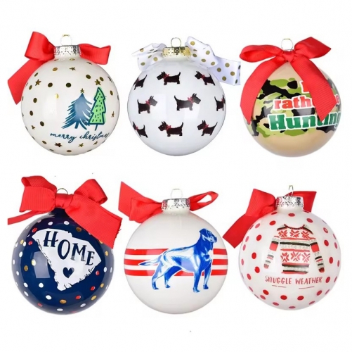 Christmas Glass Ornament