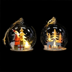 Christmas glass ornament