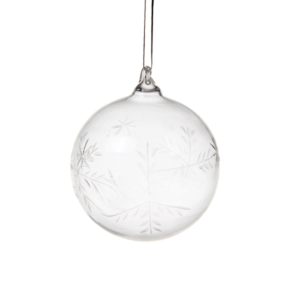 Christmas clear glass ball pendant