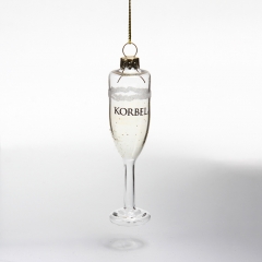 Christmas glass ornament