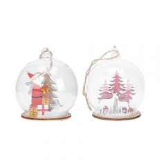 Christmas glass ornament