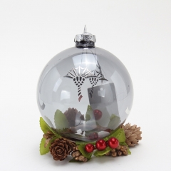 Christmas glass ornament