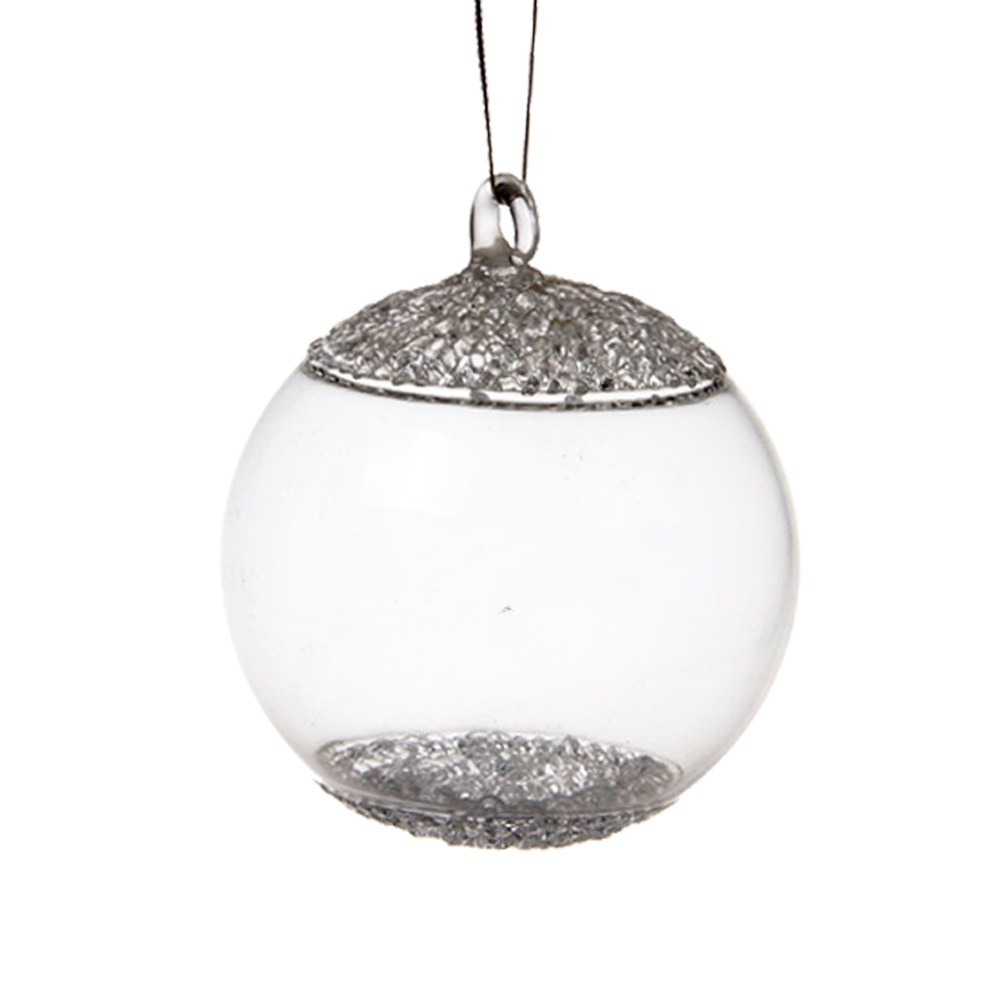 Christmas clear glass ball pendant