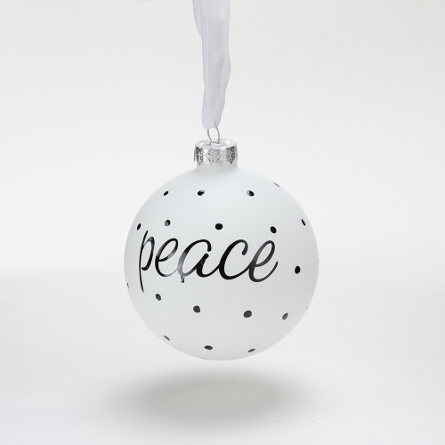 Christmas glass ornament