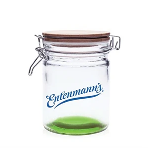 22 oz. Candy Jars with Hinged Wood Lids