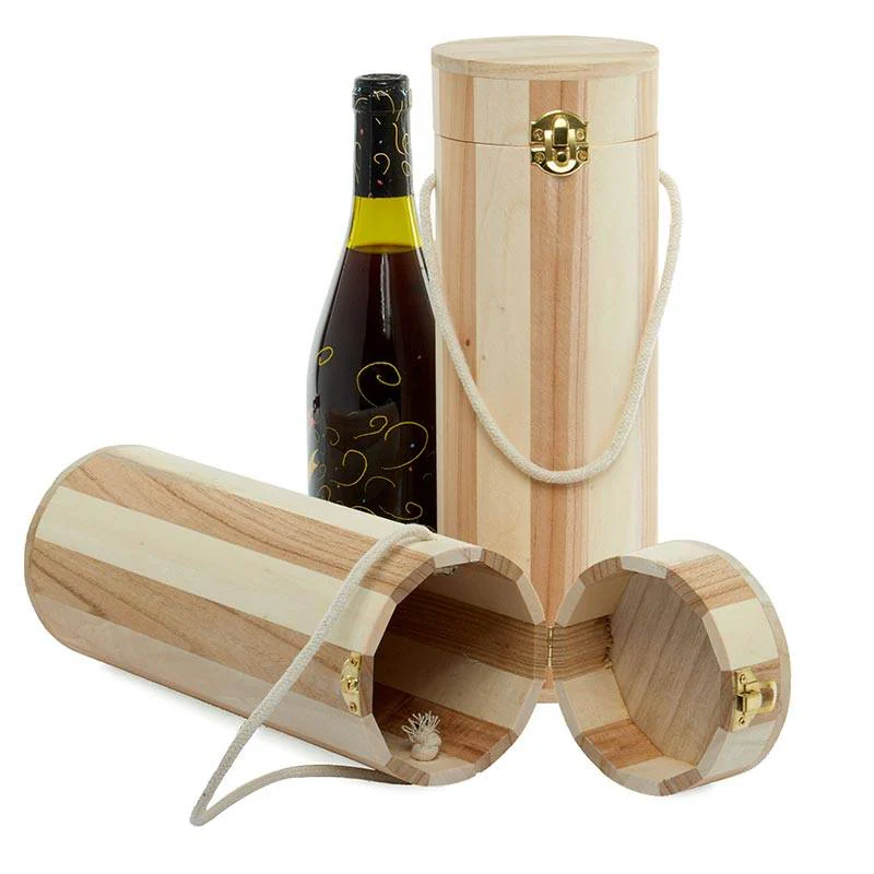 Natural Wood Wine Carrier