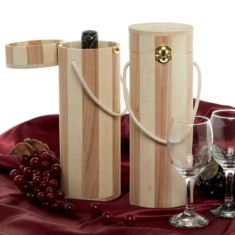 Natural Wood Wine Carrier