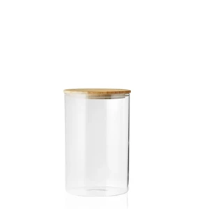 37 oz. Store N Go Glass Storage Jars with Bamboo Lids