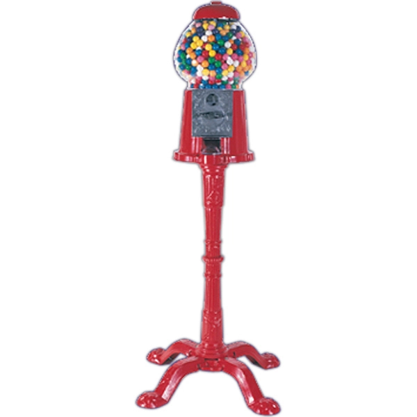 Red Die Cast Iron Gum Ball Machine