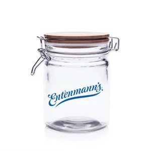 22 oz. Candy Jars with Hinged Wood Lids