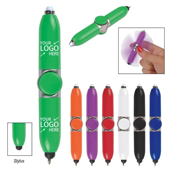 Stylus Finger Gyro Spinner Ballpoint Pen