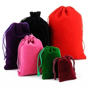 Flannelette Drawstring Gifts Bags