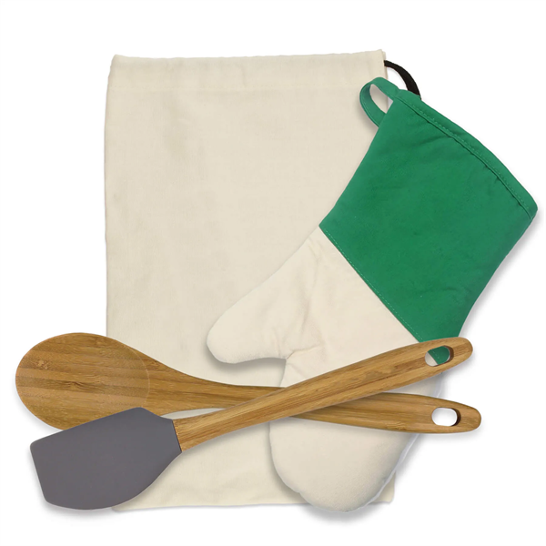 Bamboo Gift Set with Oven Mitt