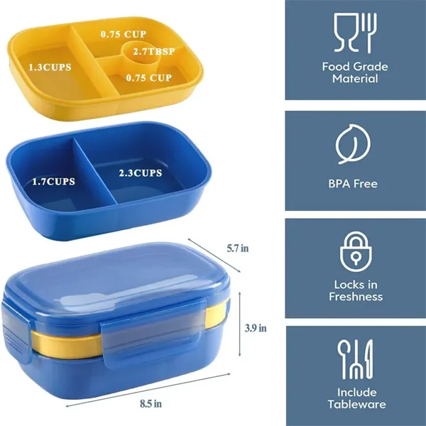 Lunch Box with Utensil Set