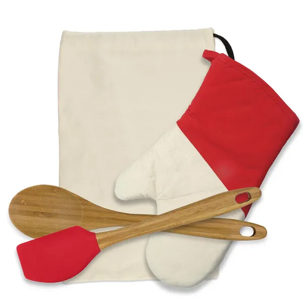 Bamboo Gift Set with Oven Mitt