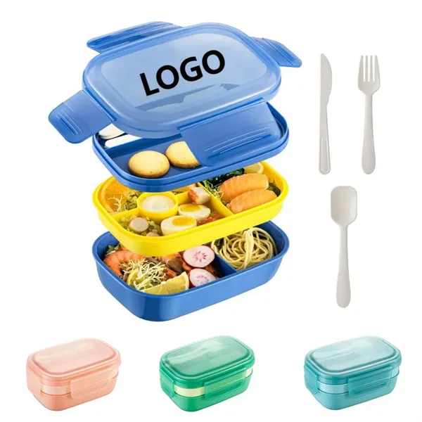 Lunch Box with Utensil Set