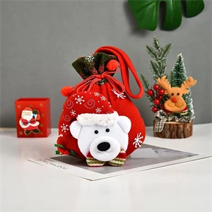 Christmas Gift Bags Drawstring Candy Pouch