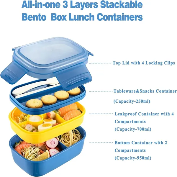 Lunch Box with Utensil Set