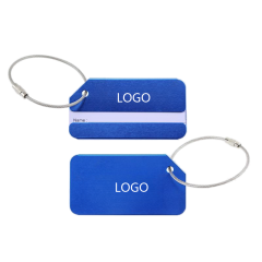 Aluminium Alloy Square Bevel Luggage Tag