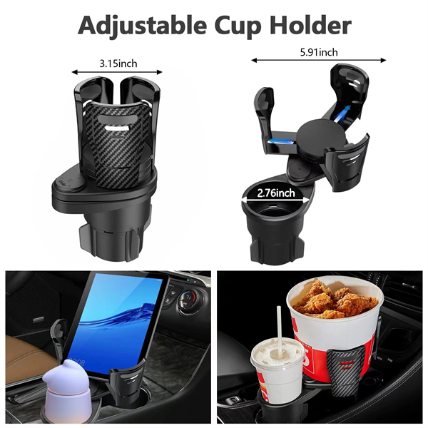 Upgrade 2 in 1 Car Cup Holder