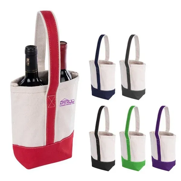 Deux Wine Bottle Tote Bag