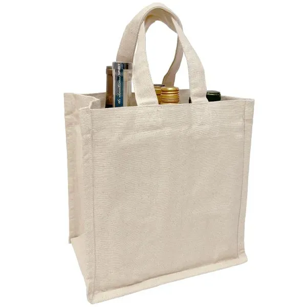 Heavyweight Cotton Wine Tote Bag