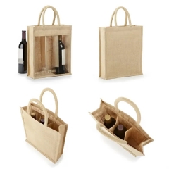 Jute Wine Gift Bag