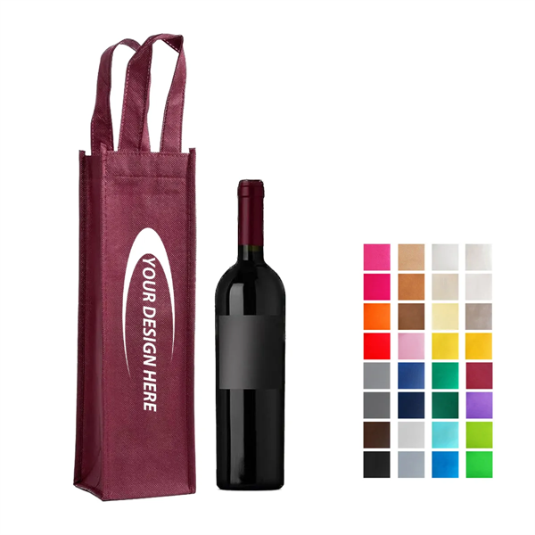 1-Bottle Non-Woven Wine Tote Bag